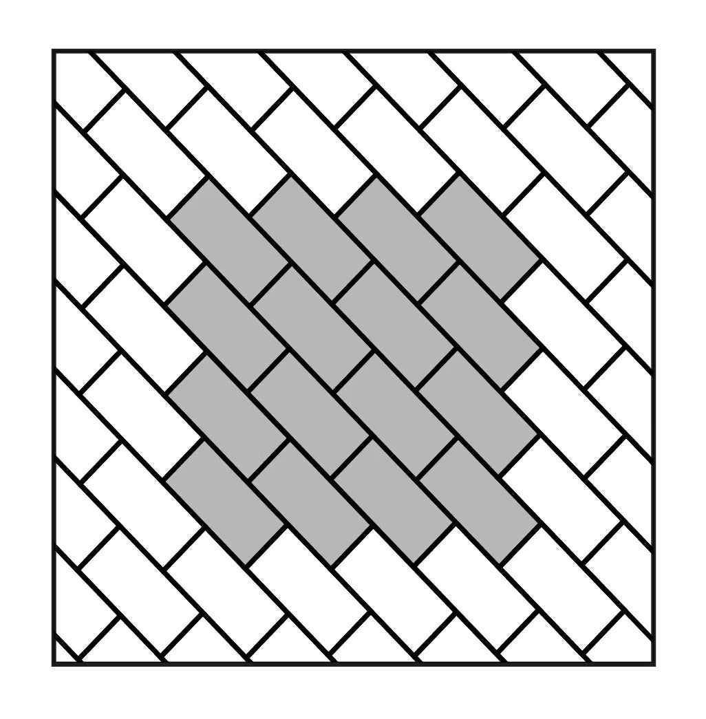 Legpatronen tegels diagonaal